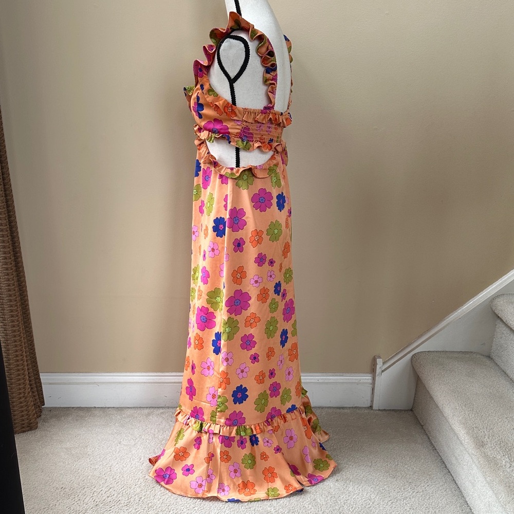 Show Me Your MUMU Poppin' Poppy Lane Midi Dress - Picture 7 of 8